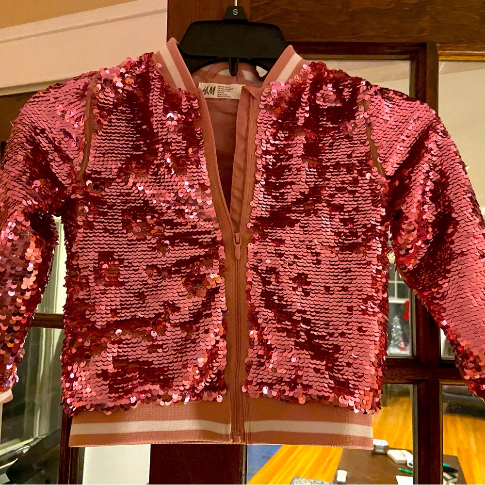Youth size jacket- sequins unicorn! Super cute!